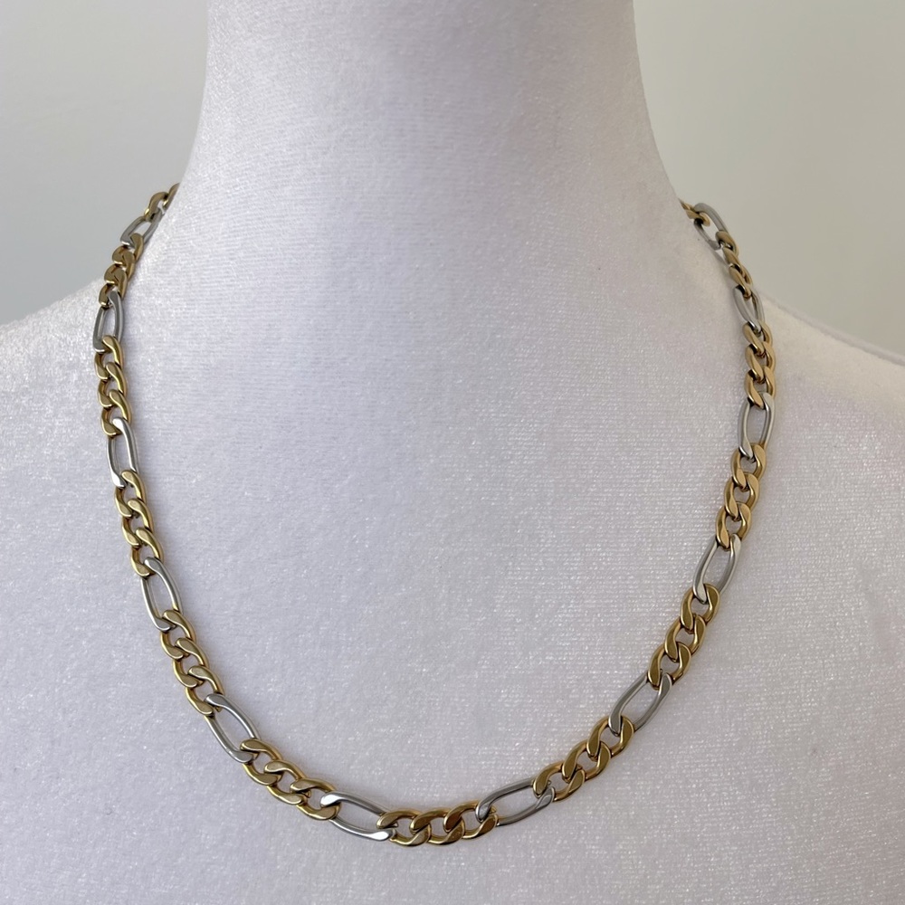 Stainless Steel Necklace Gold/Silver Color Unisex